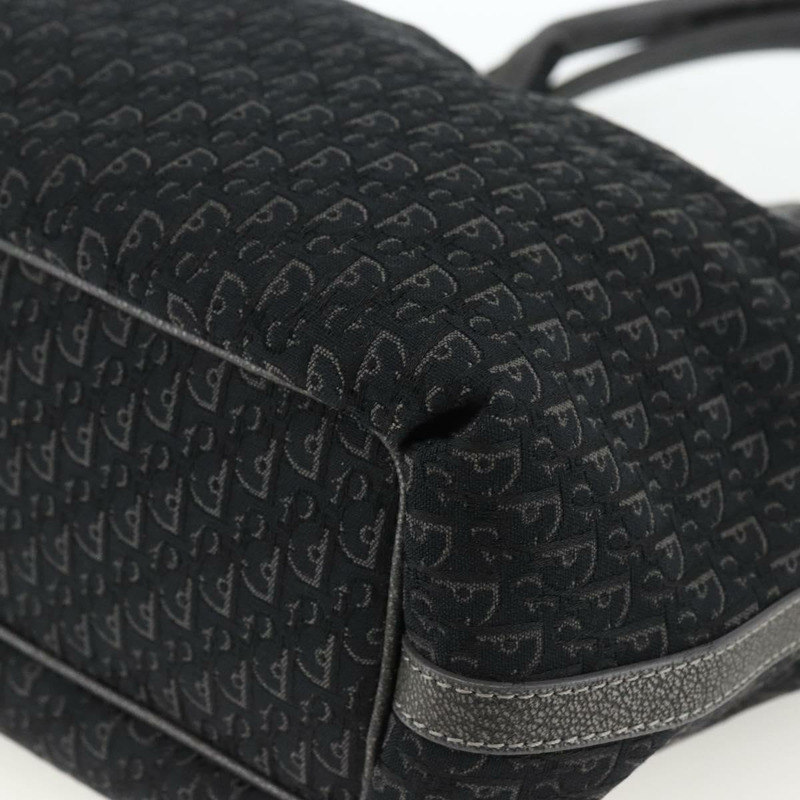 【日本直送】Christian Dior Trotter帆布手提包 黑色銀色 正品 BSZ265SAV-9