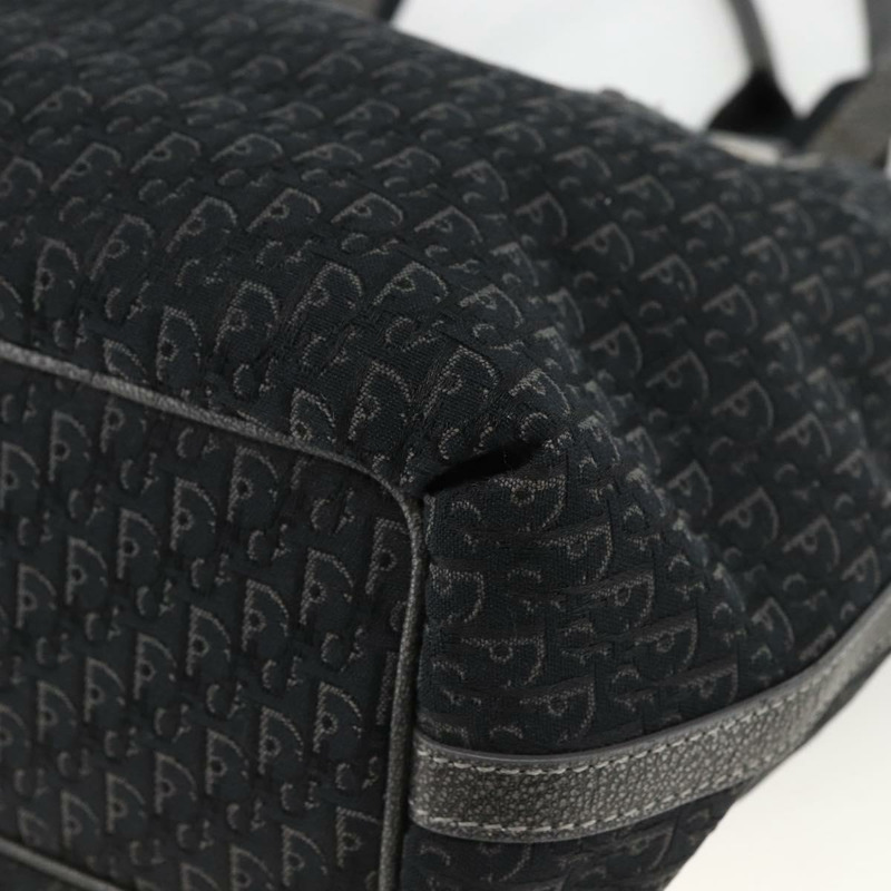 【日本直送】Christian Dior Trotter帆布手提包 黑色銀色 正品 BSZ265SAV-11