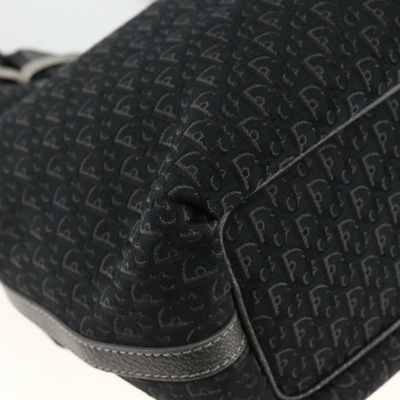 【日本直送】Christian Dior Trotter帆布手提包 黑色銀色 正品 BSZ265SAV-12