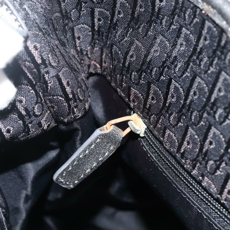 【日本直送】Christian Dior Trotter帆布手提包 黑色銀色 正品 BSZ265SAV-17