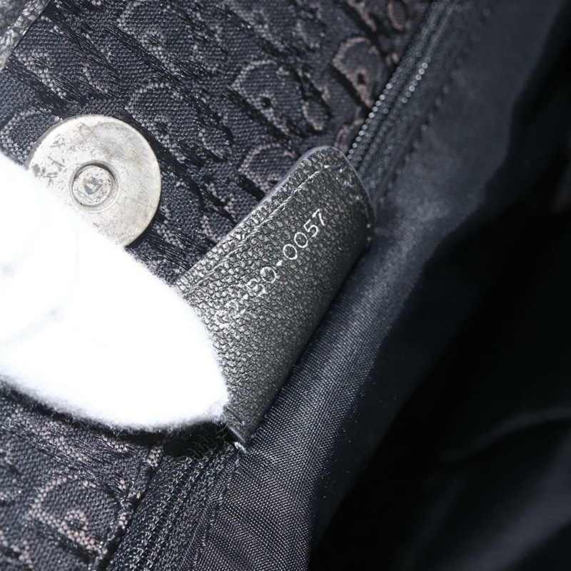 【日本直送】Christian Dior Trotter帆布手提包 黑色銀色 正品 BSZ265SAV-19