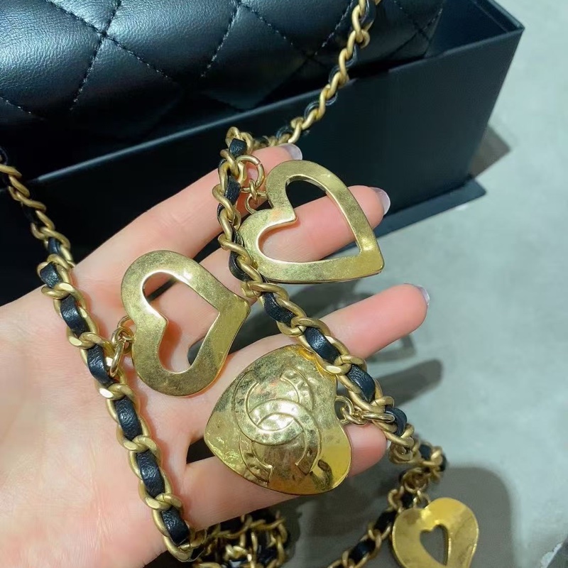 CHANEL香奈兒 CF 大mini 愛心鍊條 晶片款-5