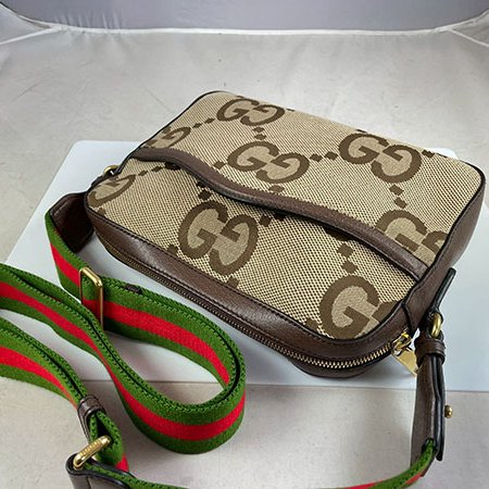 ＊奢華大道國際精品＊【G1826】GUCCI咖啡色緹花布 JUMBO GG斜背包 675891-2