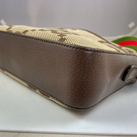 ＊奢華大道國際精品＊【G1826】GUCCI咖啡色緹花布 JUMBO GG斜背包 675891-5