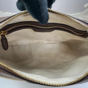 ＊奢華大道國際精品＊【G1826】GUCCI咖啡色緹花布 JUMBO GG斜背包 675891-6