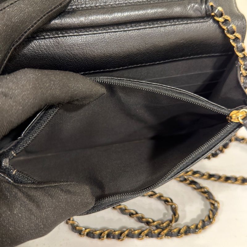 #超耐用山羊皮 #全網最低💰 香奈兒黑金Woc發財包 #已絕版超稀有-4