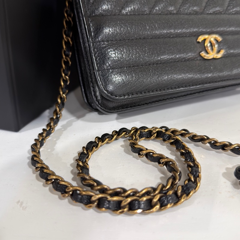 #超耐用山羊皮 #全網最低💰 香奈兒黑金Woc發財包 #已絕版超稀有-6