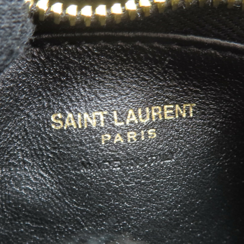 黑色 羊皮 Calyso 收納袋【SAINT LAURENT YSL 聖羅蘭】 778868-5
