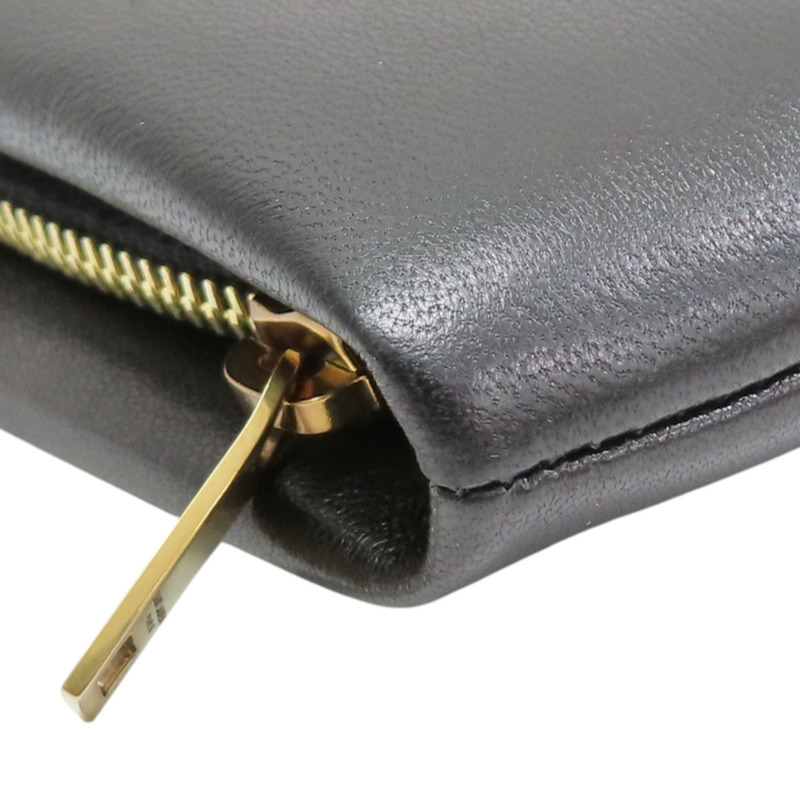 黑色 羊皮 Calyso 收納袋【SAINT LAURENT YSL 聖羅蘭】 778868-9