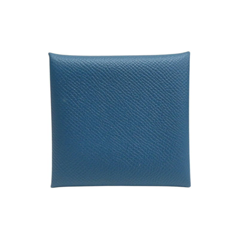 藍色 EPSOM牛皮 Bastia 扣式 零錢包 X刻【HERMES 愛馬仕】-1