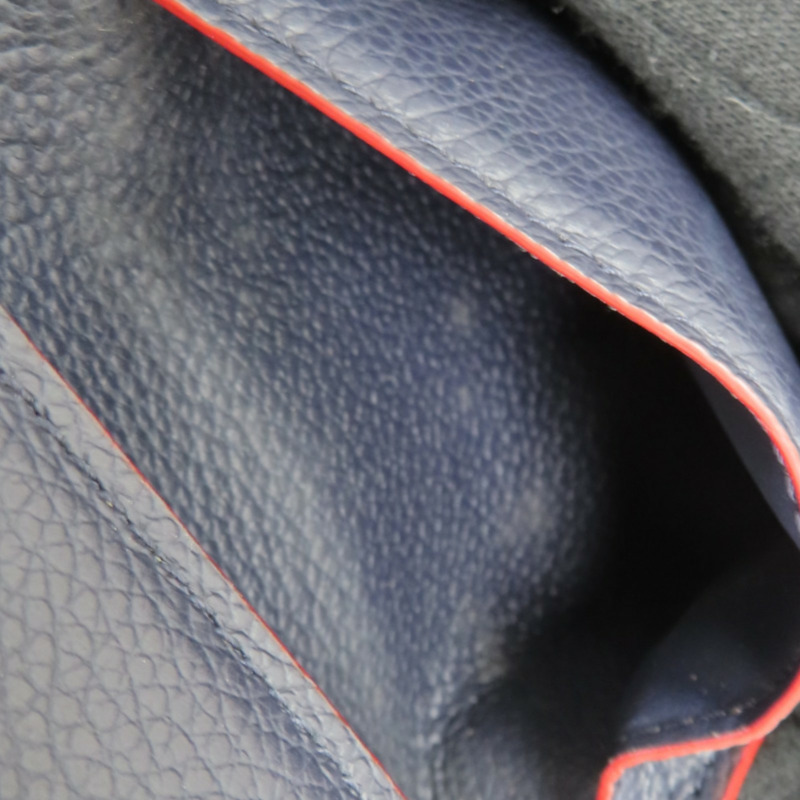 深藍色 壓紋 Empreinte牛皮 Victorine 錢包 短夾【LOUIS VUITTON LV 路易威登】 M83590-13