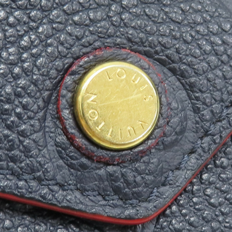 深藍色 壓紋 Empreinte牛皮 Victorine 錢包 短夾【LOUIS VUITTON LV 路易威登】 M83590-14