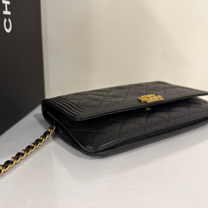 🈶購證 #荔枝皮 #Boy系列 香奈兒黑金Leboy Woc #超甜價-5