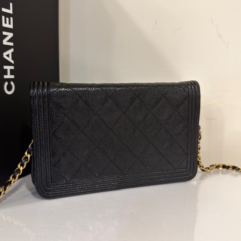 🈶購證 #荔枝皮 #Boy系列 香奈兒黑金Leboy Woc #超甜價-7