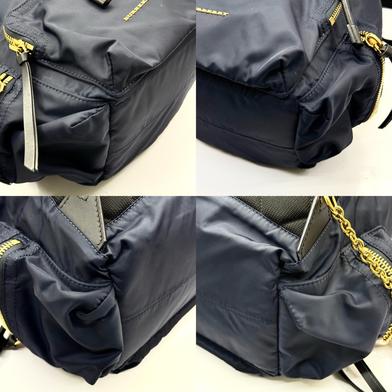 BURBERRY 巴寶莉 海軍藍尼龍The Rucksack後背包-4