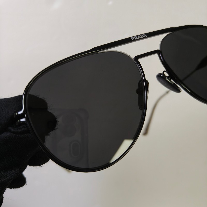 【9成新】㊣✨ PRADA ✨普拉達  （附盒） 金屬框 黑色 潮流 雷朋 飛行 太陽眼鏡 墨鏡/保證正品🌳二手樹屋🌳-6