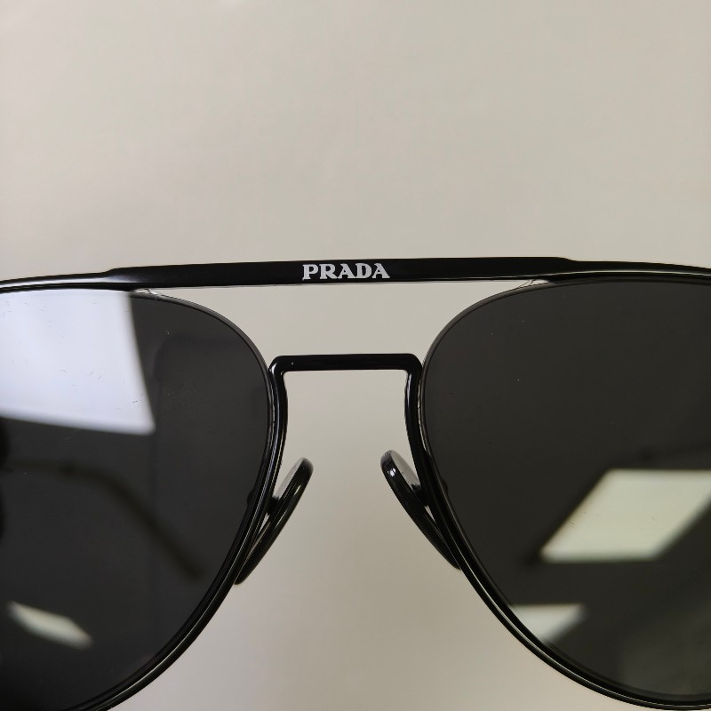 【9成新】㊣✨ PRADA ✨普拉達  （附盒） 金屬框 黑色 潮流 雷朋 飛行 太陽眼鏡 墨鏡/保證正品🌳二手樹屋🌳-7