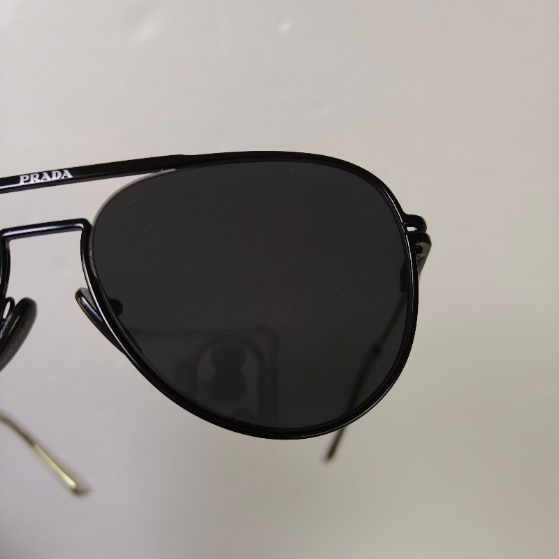 【9成新】㊣✨ PRADA ✨普拉達  （附盒） 金屬框 黑色 潮流 雷朋 飛行 太陽眼鏡 墨鏡/保證正品🌳二手樹屋🌳-8