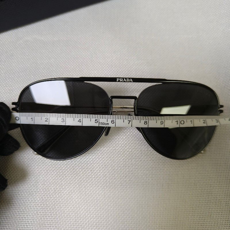 【9成新】㊣✨ PRADA ✨普拉達  （附盒） 金屬框 黑色 潮流 雷朋 飛行 太陽眼鏡 墨鏡/保證正品🌳二手樹屋🌳-23
