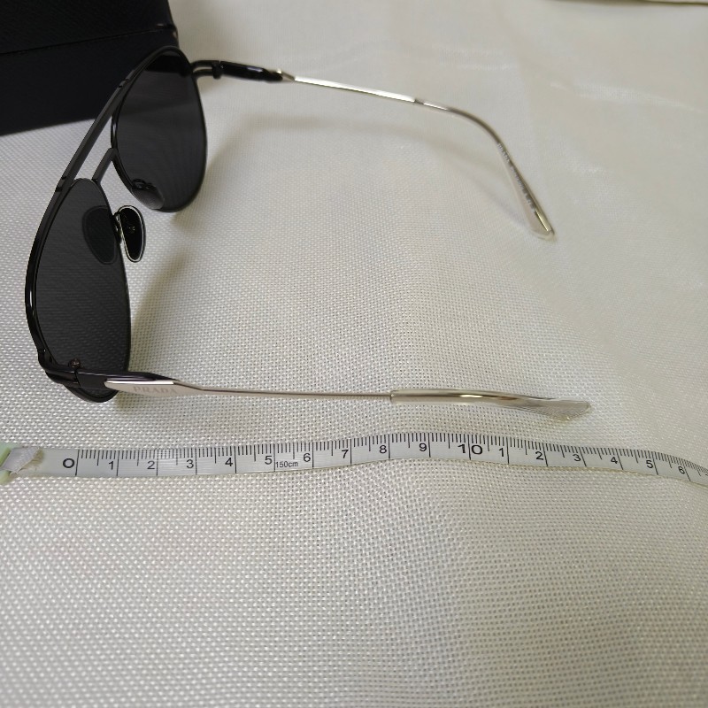【9成新】㊣✨ PRADA ✨普拉達  （附盒） 金屬框 黑色 潮流 雷朋 飛行 太陽眼鏡 墨鏡/保證正品🌳二手樹屋🌳-25