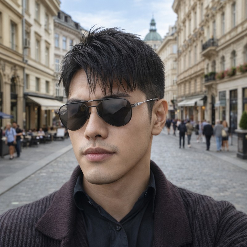 【9成新】㊣✨ PRADA ✨普拉達  （附盒） 金屬框 黑色 潮流 雷朋 飛行 太陽眼鏡 墨鏡/保證正品🌳二手樹屋🌳-27