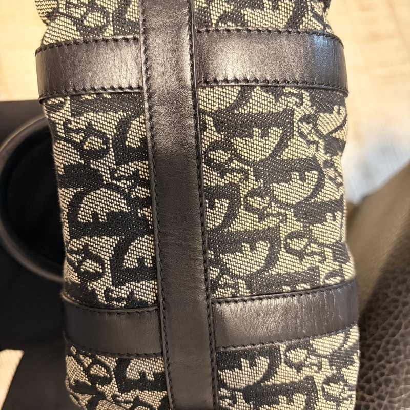 Dior 帆布黑色波士頓手提包-7