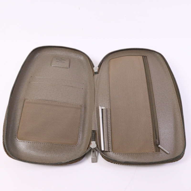 LOUIS VUITTON Damier Geant Mage Sling Bag銀扣腰包-4