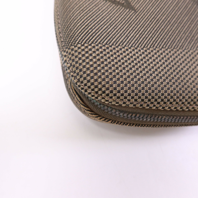 LOUIS VUITTON Damier Geant Mage Sling Bag銀扣腰包-10