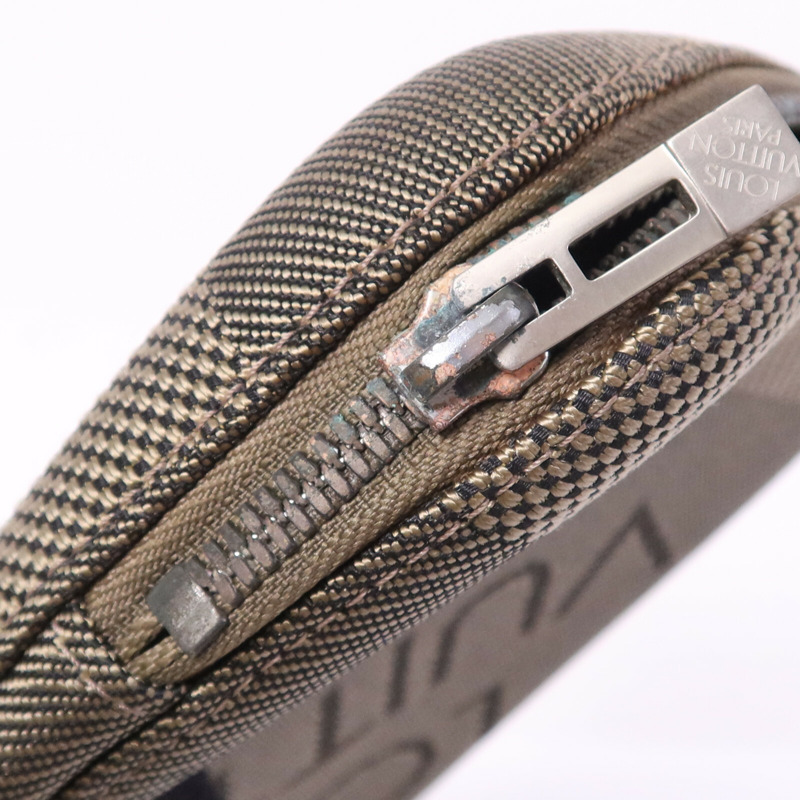 LOUIS VUITTON Damier Geant Mage Sling Bag銀扣腰包-15