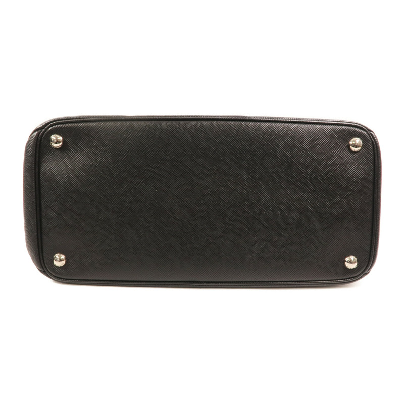 PRADA Saffiano皮革2 Way Shoulder銀扣手挽肩背兩用袋-3