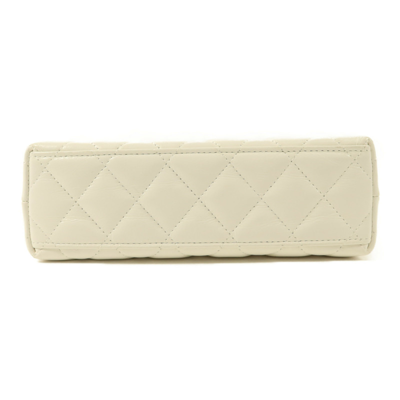 CHANEL 牛皮皮革Kelly Bag金扣鏈帶手挽肩背兩用袋-3
