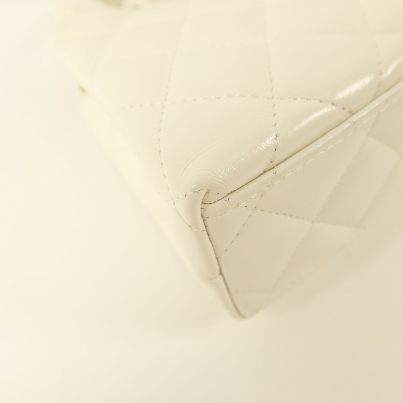 CHANEL 牛皮皮革Kelly Bag金扣鏈帶手挽肩背兩用袋-12