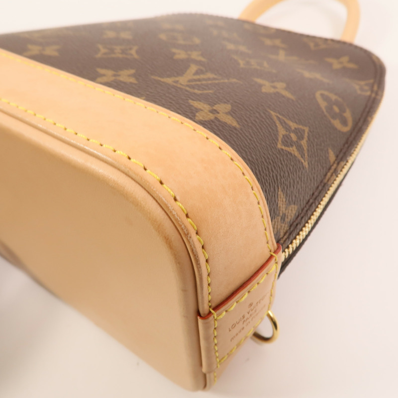 LOUIS VUITTON Monogram Alma Backpack金扣背包-10