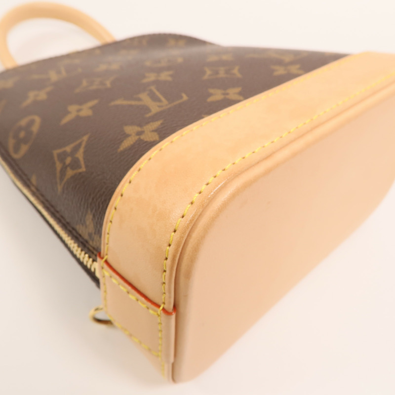 LOUIS VUITTON Monogram Alma Backpack金扣背包-11