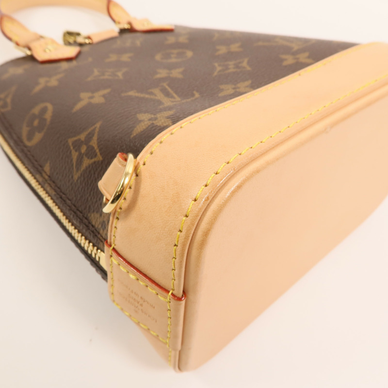 LOUIS VUITTON Monogram Alma Backpack金扣背包-13