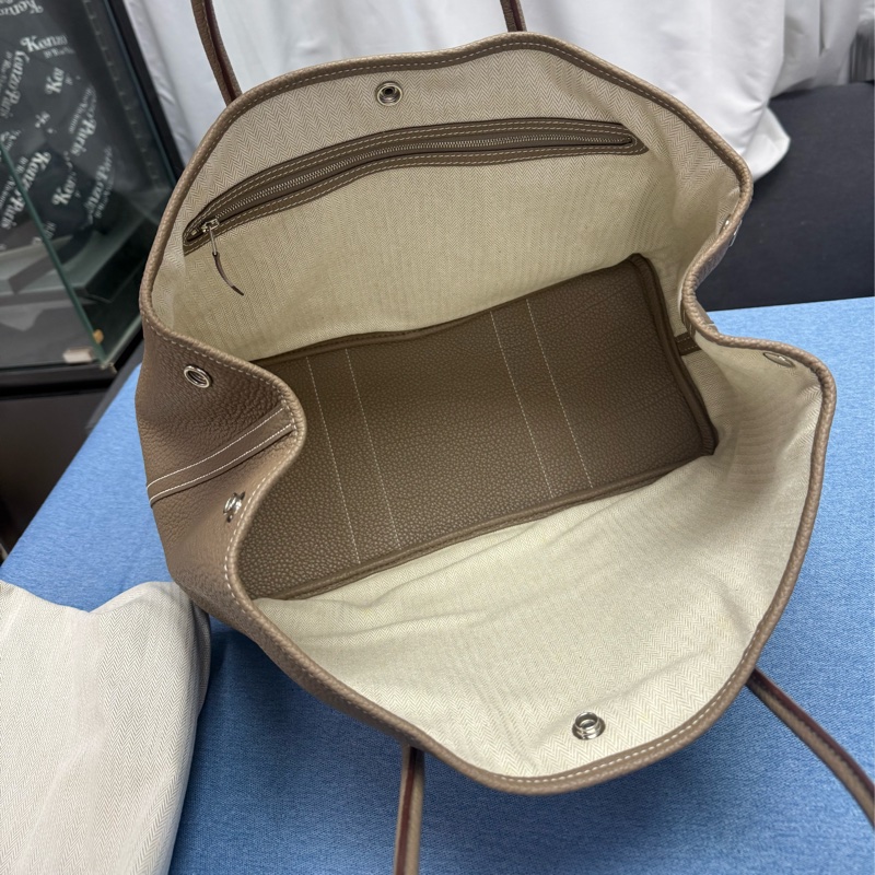 Hermes 愛馬仕 GP36 garden party 大象灰-10