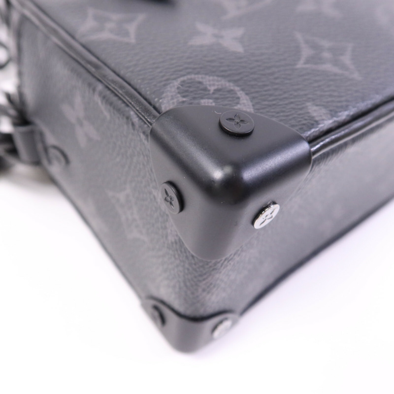 LOUIS VUITTON Monogram Eclipse Mini Soft Trunk肩背袋-10