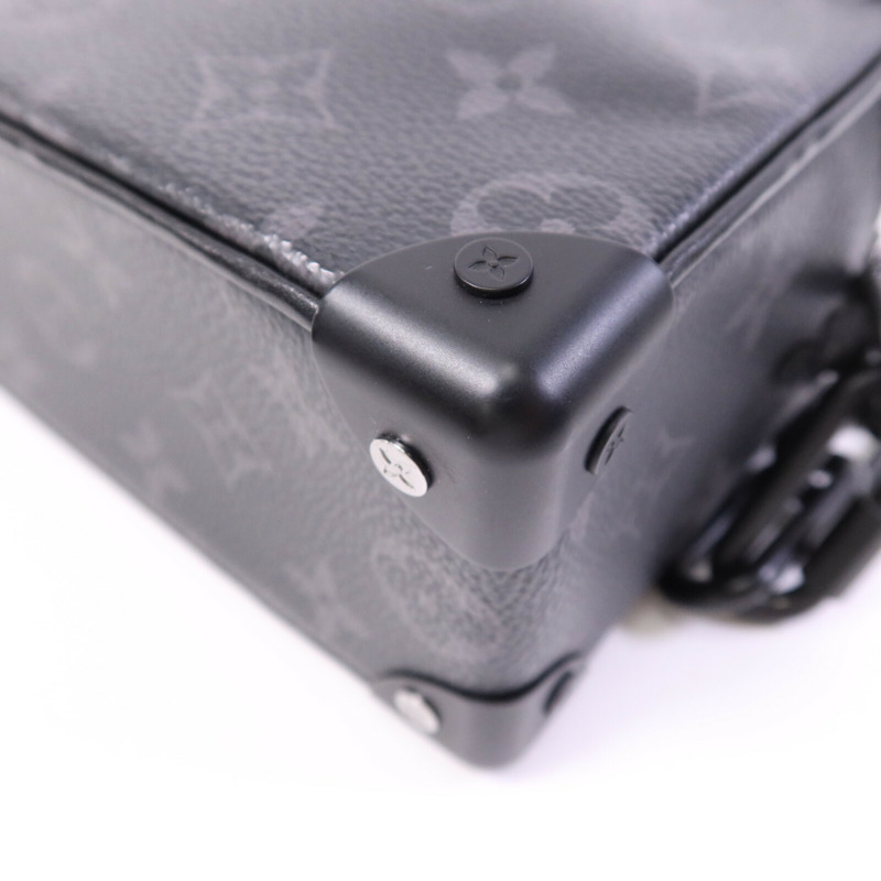 LOUIS VUITTON Monogram Eclipse Mini Soft Trunk肩背袋-11