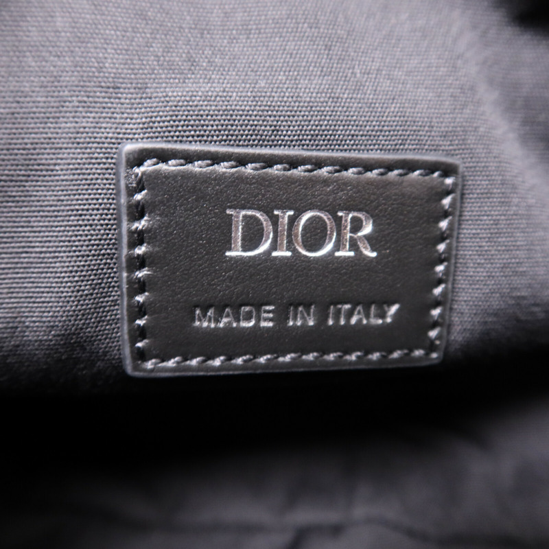 Dior 牛皮皮革Oblique Galaxy Saddle銀扣肩背袋-5