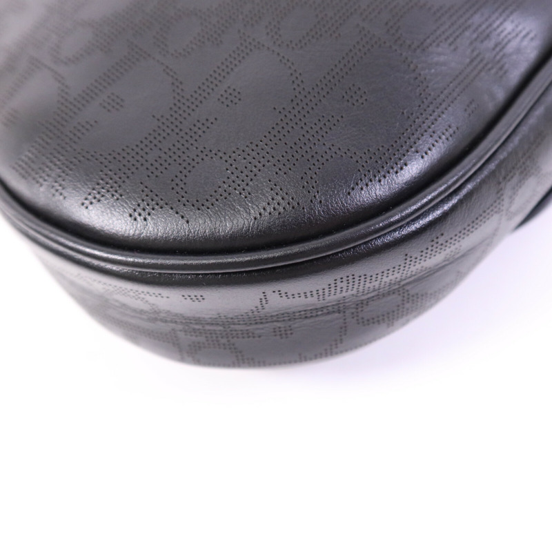 Dior 牛皮皮革Oblique Galaxy Saddle銀扣肩背袋-10