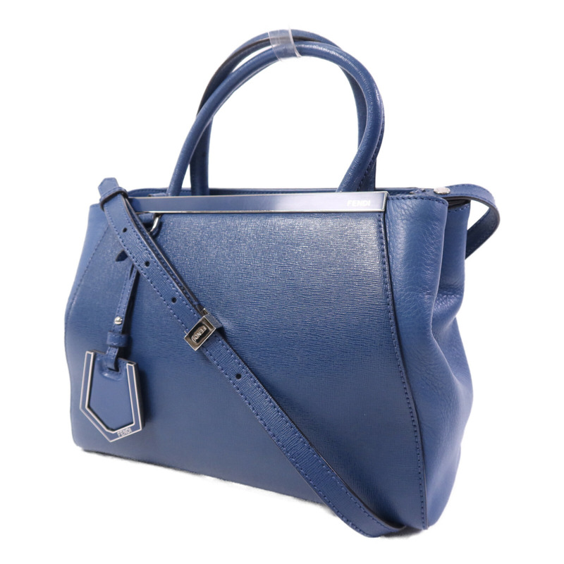FENDI 牛皮皮革2 Jours銀扣手挽肩背兩用袋-2