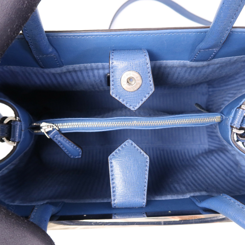 FENDI 牛皮皮革2 Jours銀扣手挽肩背兩用袋-4