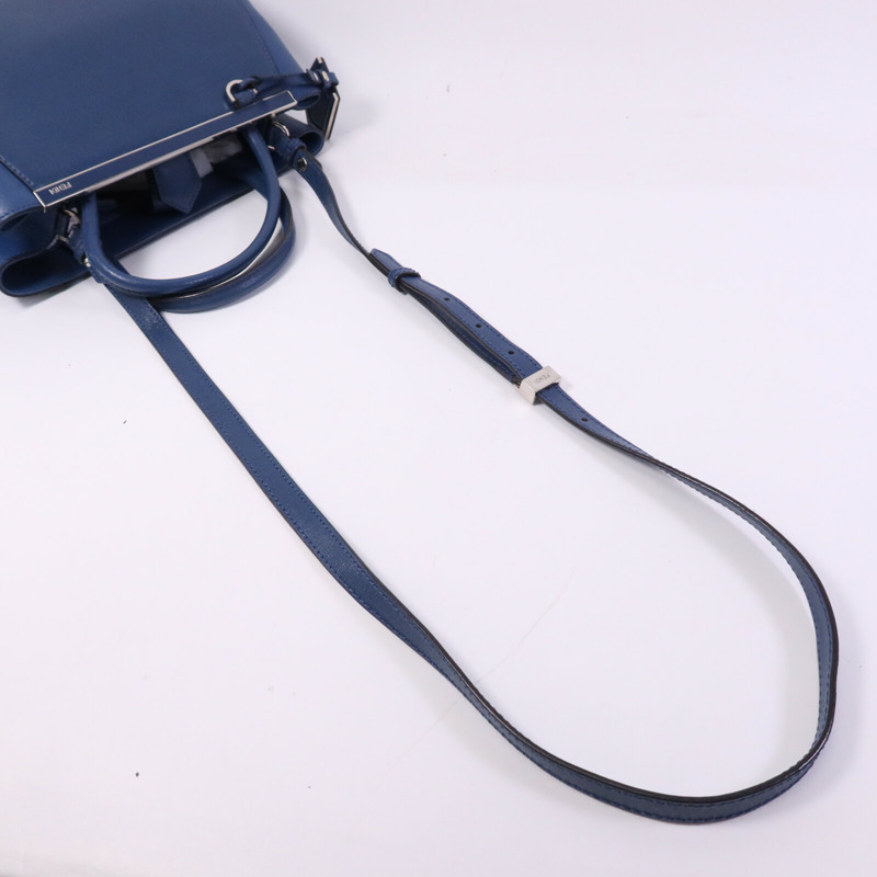 FENDI 牛皮皮革2 Jours銀扣手挽肩背兩用袋-7