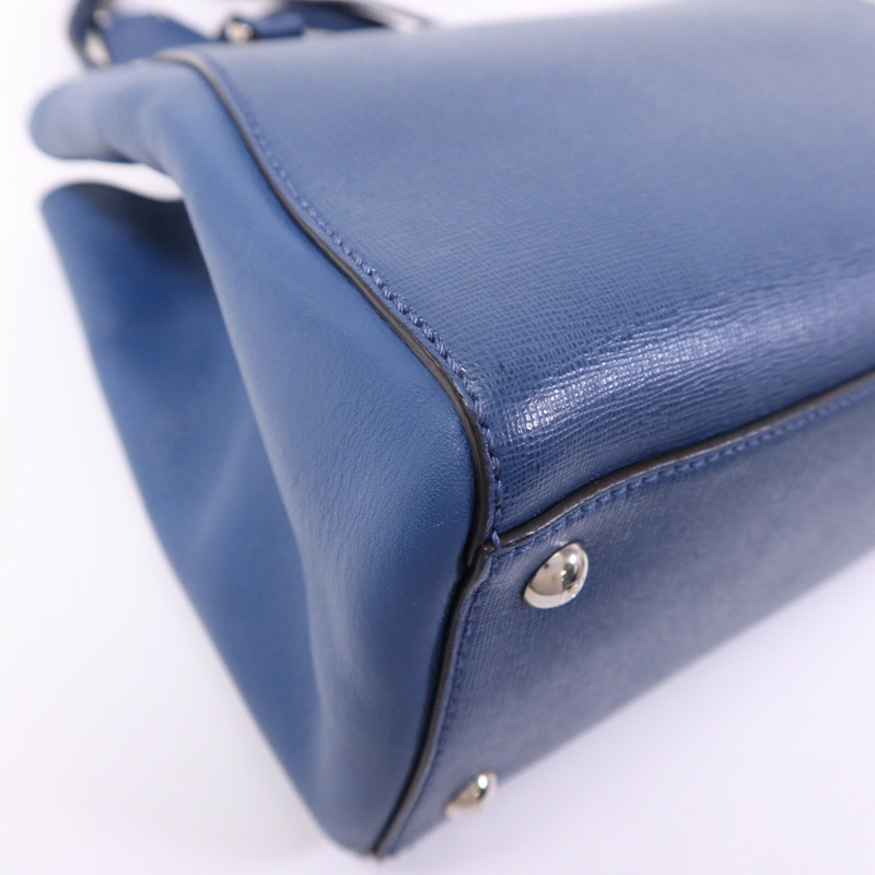 FENDI 牛皮皮革2 Jours銀扣手挽肩背兩用袋-9