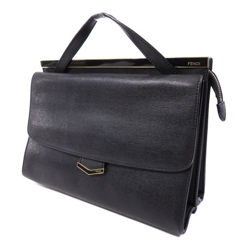 FENDI 牛皮皮革Demi Jour金扣手挽袋-2