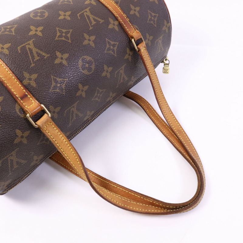 LOUIS VUITTON Monogram Papillon GM金扣手挽袋-8