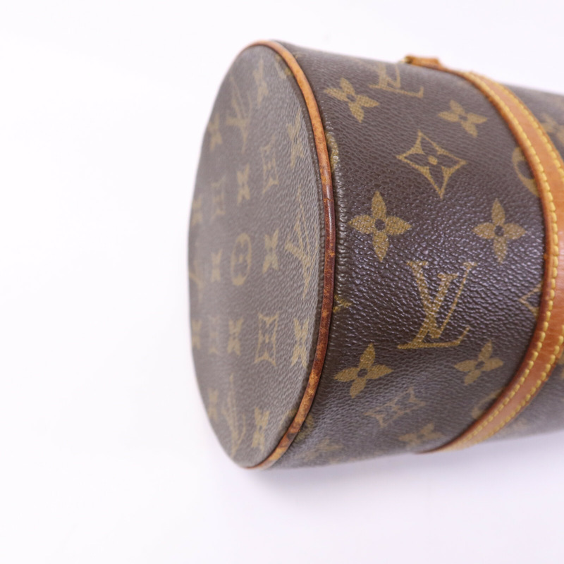 LOUIS VUITTON Monogram Papillon GM金扣手挽袋-10