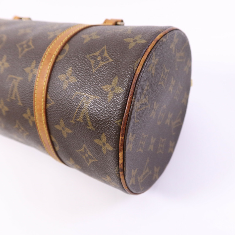 LOUIS VUITTON Monogram Papillon GM金扣手挽袋-11