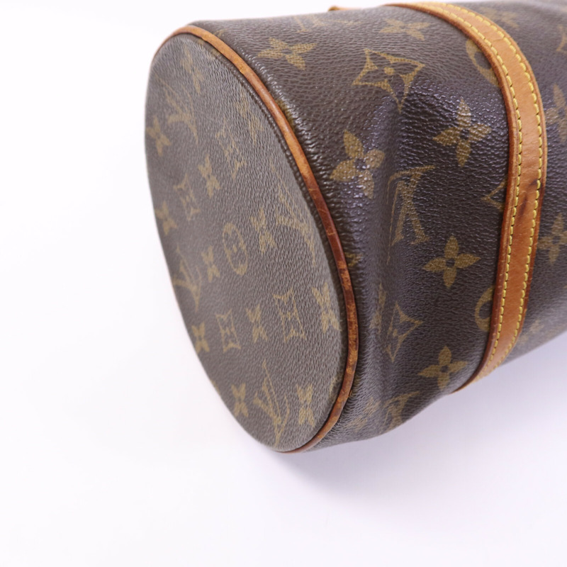 LOUIS VUITTON Monogram Papillon GM金扣手挽袋-12