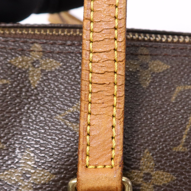 LOUIS VUITTON Monogram Papillon GM金扣手挽袋-15